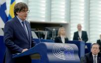 Imagen de archivo del expresidente catalán Carles Puigdemont en el Parlamento Europeo el pasado 13 de diciembre. EFE/EPA/RONALD WITTEK