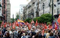 Imagen de archivo de una manifestación del 1 de mayo. / Manuel Gómez