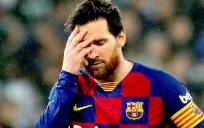 Leo Messi en su etapa en el FC Barcelona. / EFE