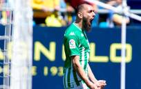 Borja Iglesias, celebrando su gol. / AFP7