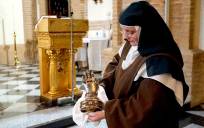 Sor Jennifer, monja del Convento de las Carmelitas Descalzas de Ronda (Málaga), ha iniciado un llamamiento para encontrar "cuanto antes" al menos dos hermanas más. EFE/ María Alonso