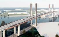 Recreación de cómo quedará el puente del Centenario ya ampliado. / El Correo