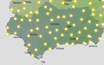 Predicción del tiempo para este lunes en Andalucía. / Aemet