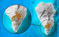 Últimos terremotos en La Palma. 