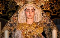 La Virgen de los Dolores en su Soledad de Brenes, que será coronada canónicamente en 2024 (Foto: Hermandad de la Vera-Cruz de Brenes)