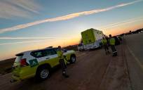 Convoy Emergencias Andalucía que participará en el desfile 12-O