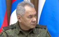 Captura de un video que muestra al ministro de Defensa de Rusia, Sergei Shoigu. / EFE