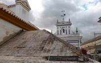 Avanzan las obras de la techumbre de la Iglesia de Santiago 