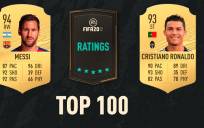 Messi y Cristiano lideran el top 100 de mejores jugadores del videojuego FIFA 20.