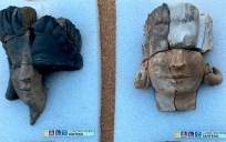 Importante hallazgo de tres cabezas tartésicas en el yacimiento del Turuñuelo