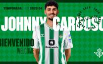 Johnny Cardoso ficha por el Real Betis hasta 2029