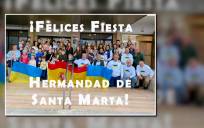 La familias ucranianas felicitaron a Santa Marta en su onomástica 