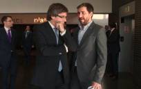 Carles Puigdemont y Toni Comín en una imagen de archivo. / EFE