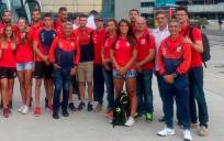 Equipo Nacional de Remo en el mundial de Linz 2019. / El Correo