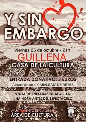 Viernes 25 de octubre, teatro de Guillena en la Casa de la Cultura