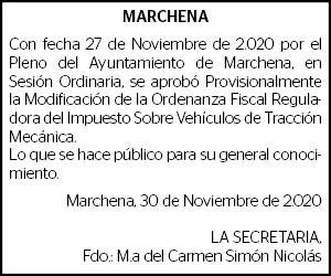 03-12-20 | Edicto Ayuntamiento de Marchena