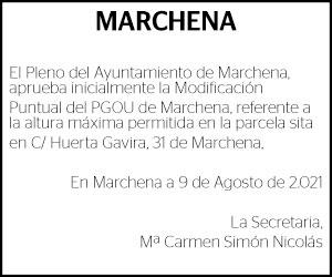 20-08-21 | Edicto Ayuntamiento de Marchena