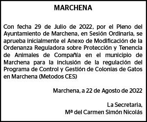 24-08-22 | Edicto del Ayuntamiento de Marchena