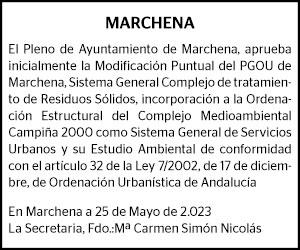 29-05-23 | Edicto Ayuntamiento de Marchena