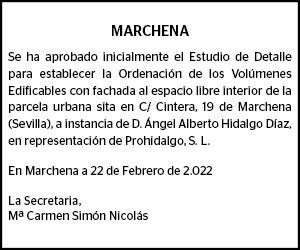 04-03-22 | Edicto Ayuntamiento de Marchena