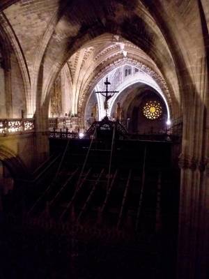 El Correo. La parte superior del retablo de la catedral visto desde detrás. Ramón Reig