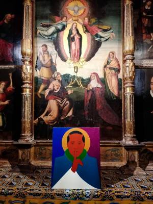 La iglesia de Santa María reabre con una exposición de arte contemporáneo