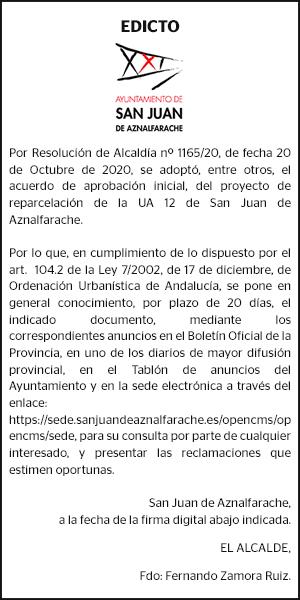 07-05-21 | Edicto del Ayuntamiento de San Juan de Aznalfarache