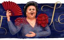 Polémica por el ‘doodle’ dedicado a Montserrat Caballé