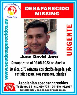 Buscan a un joven desaparecido hace una semana en Sevilla