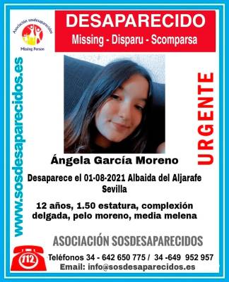 Buscan a una menor de 12 años desaparecida desde el domingo