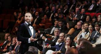 El actor Dani Rovira durante la gala de entrega de la XXXI edición de los Premios Goya del cine español. EFE/Ballesteros 