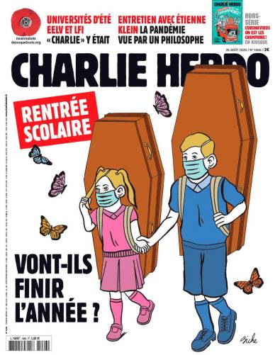 La dura portada de Charlie Hebdo por el regreso a clases en Francia