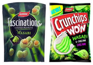 Alerta para alérgicos de un snack de Wasabi