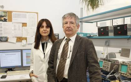 Los investigadores de la UPO Agnès Gruart y José María Delgado. / El Correo