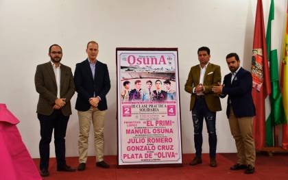 Presentado el cartel de la III clase práctica, que pondrá fin a una temporada taurina histórica para Osuna