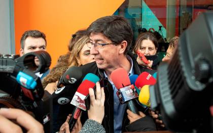 El líder de Ciudadanos en Andalucía, Juan Marín. EFE/ Rodrigo Jiménez