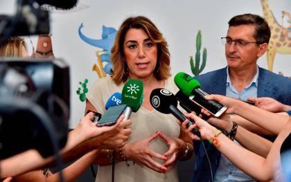 La secretaria general del PSOE de Andalucía, Susana Díaz+. EFE / Carlos Barba