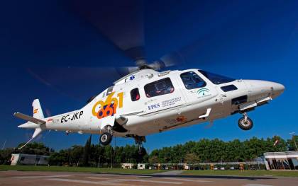 Helicóptero del 061. / El Correo