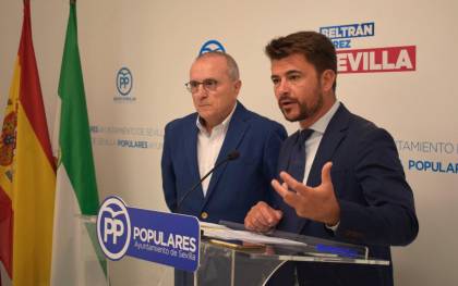 Beltrán Pérez, portavoz del PP en el Ayuntamiento de Sevilla.
