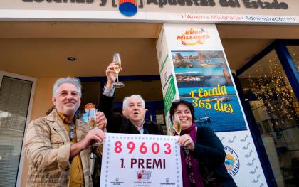 El 89.603, primer premio de «El Niño», recae íntegramente en Girona