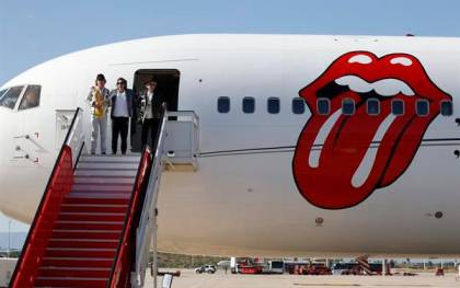 Momento de la llegada de The Rolling Stones a Madrid / EFE