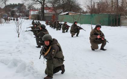 Ejercicios militares en Ucrania. / EFE