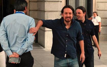 El secretario general de Unidas Podemos, Pablo Iglesias. / EFE