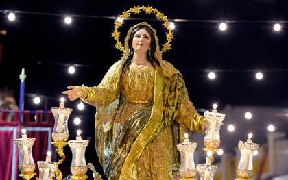 Nuestra Señora de la Asunción, titular de la hermandad homónima de Cantillana.