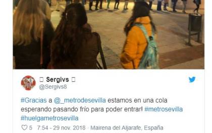 Las reacciones de los usuarios del Metro en Sevilla en las redes sociales