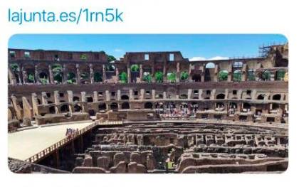 La Junta promociona Itálica con una foto del Coliseo romano