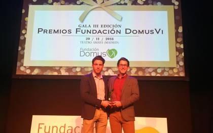 La sevillana Healthinn ha recibido en Madrid el primer premio a la Innovación en el Sector Sociosanitario de la Fundación Domusvi. / @HealthinnTech