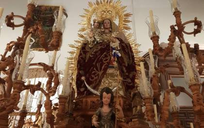 La Virgen del Rosario de la iglesia de Santa Catalina. 