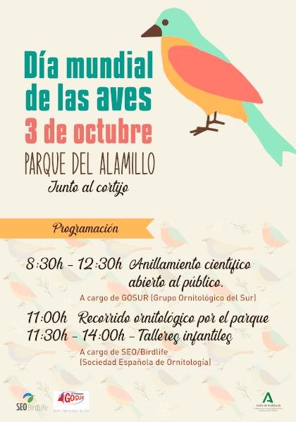 Rutas, anillamientos y talleres infantiles en el Parque del Alamillo por el Día Mundial de las Aves