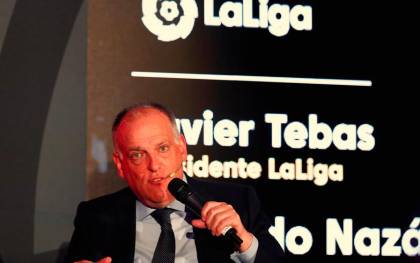 El presidente de la La Liga Española, Javier Tebas. / Efe